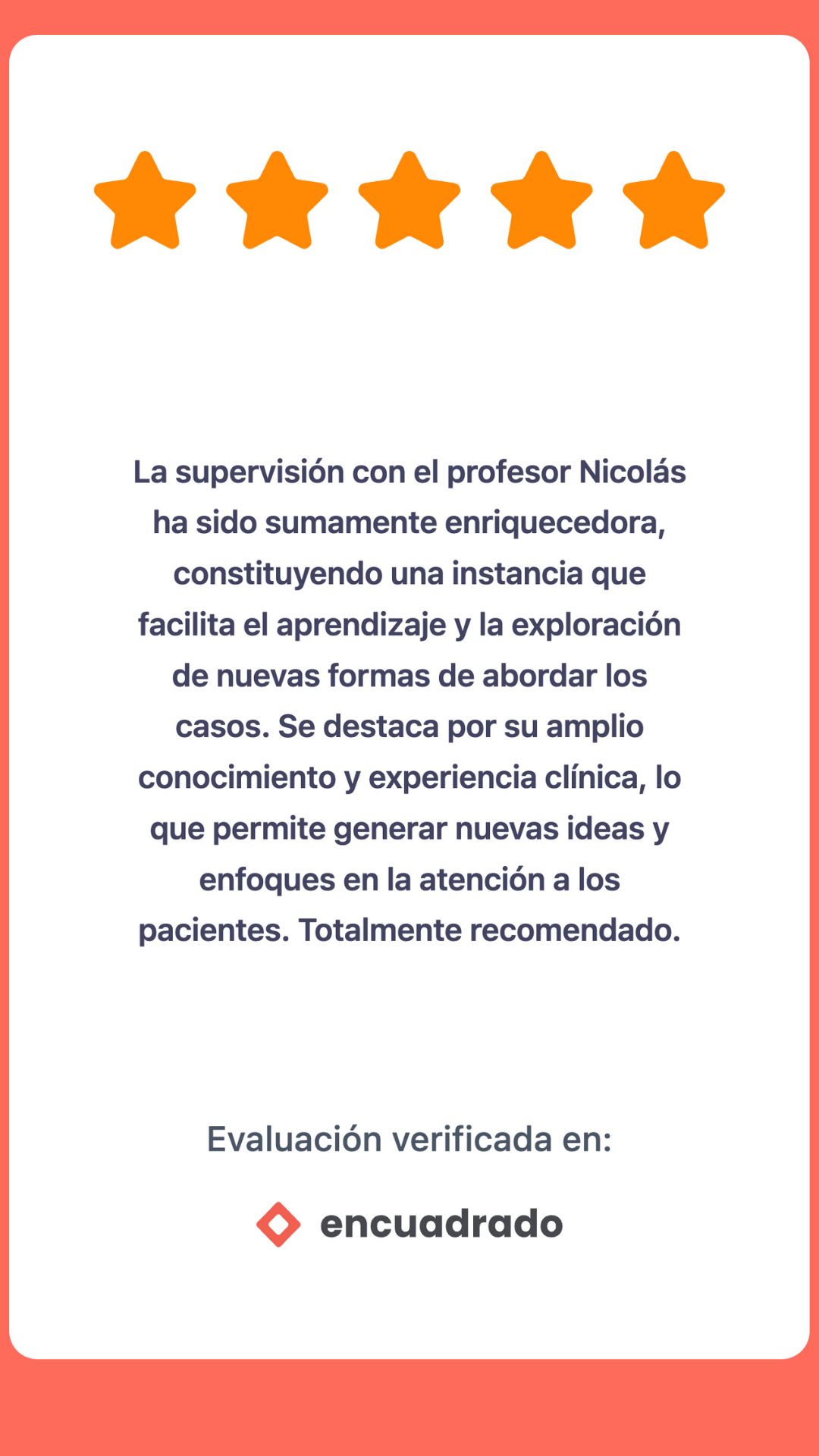 Evaluación de colega 4 sobre las supervisiones